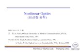 Creation of Colloidal Periodic Structureoptics.hanyang.ac.kr › ~choh › degree › [2013-1] nonlinear... · 2016-08-29 · Nonlinear Optics Lab.Hanyang Univ. 1.5 Jones Calculus