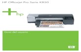 HP Officejet Pro Serie K850welcome.hp-ww.com › ctg › Manual › c00564323.pdf · 1 (botón y luz de Encendido) 2 (botón Cancelar) 3 (botón y luz de Reanudar) 4 (luz de Atasco