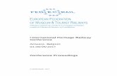European Federation of Museum & Tourist Railways download... · Today Railways are just ONE OF THE solutions We must ensure that tomorrow, Railways WILL CONTINUE TO BE a solution