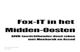 Fox-IT in het Midden-Oosten - Buro Jansen...Midden-Oosten in de aanloop naar de Arabische Lente van 2011. Fox-IT bleef tot op heden buiten schot. De documenten die Buro Jansen & Janssen