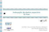 Indexação de dados espaciais R-Tree - UFSCargbd.dc.ufscar.br/download/files/courses/Non... · Indexação de dados espaciais R-Tree Algorítmos AjustaArvore Percorre a árvore acima,