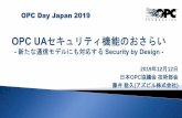OPC Day Japan 2019...OPC Day Japan 2019 • セキュリティモード： メッセージに対するセキュリティ 処理の指定 None,Sign,SignAndEncrypt • セキュリティポリシー
