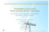 Probabilistic Forecasts of Wind and Solar Power Generationproyectotres.itccanarias.org/phocadownload/iib... · The methods have been used operationally for predicting wind power in