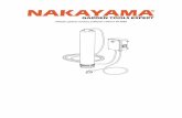 manual SP 9060 - NAKAYAMATOOLS...Ελάχιστο νερό για λειτουργία 50cm Μέγεθος σωματιδίων 1.5mm Στόμιο 1’’(25.4mm) Θερμοκρασία