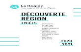 DÉCOUVERTE RÉGION - Rhône-Alpes...DÉCOUVERTE DES MÉTIERS ET INSERTION DANS L’ENTREPRISE 01 À compter du 1er janvier 2019, la Région organise l’information sur les métiers,