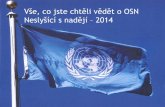 Vše, co jste chtěli vědět o OSN Neslyšící s nadějí – 2014neslysicisnadeji.org/pdf/2014/OSN2014.pdf · Vše, co jste chtěli vědět o OSN ... *Základní informace o OSN