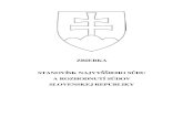 ZBIERKA STANOVÍSK NAJVYŠŠIEHO SÚDU A ROZHODNUTÍ … · ROKOVACÍ PORIADOK Najvyššieho súdu Slovenskej republiky Plénum Najvyššieho súdu Slovenskej republiky na zasadnutí