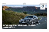 NUOVA BMW SERIE 3 BERLINA E TOURING. LISTINO PREZZI.motori.quotidiano.net/wp-content/uploads/2019/06/Listino-prezzi-nuo… · NUOVA BMW SERIE 3 BERLINA E TOURING. LISTINO PREZZI.
