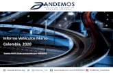 Informe Vehículos Marzo Colombia, 2020€¦ · Colombia, 2020 Informe Vehículos Marzo Fuente: RUNT, Datos procesados por ANDEMOS