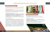 PROGRAMA DE ACTOS - Fiestas Españaña.com/wp-content/uploads... · DOMINGO 27 DE MAYO SOLEMNIDAD DE LA SANTÍSIMA TRINIDAD Parroquia de San Isidro Labrador (El Calvario) A las 09:00