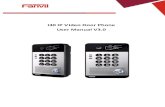 i30 IP Video Door Phone User Manual V3 - VoIPon · i30 is a full digital network door phone. It uses mature VoIP solution (Broadcom chip), with stable and reliable performance; it