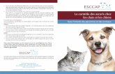 Le contrôle des ascaris chez les chats et les chiens · 2018-12-12 · par des œufs d’ascaris. Pour prévenir l’infection, il est important de se concentrer sur l’hygiène