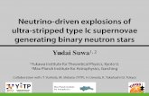 Neutrino-driven explosions of ultra-stripped type Ic ...suwa/presentation/150714_BN3.pdf · Stellar evolution code for massive stars Nucleosynthesis and energy generation network