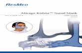 Mirage Kidsta™ Nasal Mask - Nord Service Projects · 2020-04-21 · Reorder No. 618228/1 2011-10 Mirage Kidsta™ Nasal Mask Global leaders in sleep and respiratory medicine Deutsch.