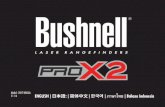 Model: 201740ASIA ภาษาไทย 11 ... - Bushnell Golfbushnellgolf.com.hk/downloads/201740ASIA_ProX2... · 201740ASIA - Bushnell® Pro X2 - Laser Rangeﬁ nder Congratulations
