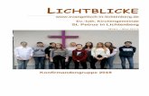 LICHTBLICKE - evangelisch-in-lichtenberg.de€¦ · Konfirmationen 2019 13 . In diesem Jahr werden in Lichtenberg 11 junge Menschen konfirmiert: Samstag, 27.4.2019, 14.00 Uhr: Lukas