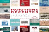 PARUTIONS RÉCENTES - IFAO€¦ · Bulletin de l’Institut français d’archéologie orientale ... 63 - 2011 Contrairement aux autres complexes funéraires royaux de l’An- ...