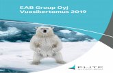 EAB Group Oyj Vuosikertomus 2019 · 2020-03-13 · 38 Liiketoiminnan tuotot ja segmenttitiedot 40 Konsolidointi ja liiketoimintojen yhdistäminen 41 Konsernirakenteen muutokset 42