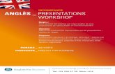 INTERMEDIATE ANGLÈS PRESENTATIONS …...reunions en angles. Programa: Presentacións individuals i de contingut, estructurar i ordenar una presentació, estils formal/informal, descruire