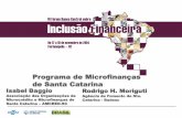 Programa de Microfinanças de Santa Catarinainclusaofinanceira.bcb.gov.br/Documents... · estimulo à formalização (Programa Juro Zero) e instituição do Programa de Microfinanças