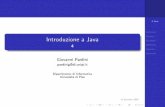 Sommario Iteratori Introduzione a Java Eccezioni …levi/corsoP2/17.4.java04.pdf4 Java Sommario Iteratori Eccezioni Re ection Generics Sommario Iteratori: utilizzo L’interfaccia