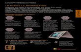 LE TOP DE LA POLYVALENCE - Lenovo · LE TOP DE LA POLYVALENCE ... d'extension RJ45 natif, microSD, micro-SIM WLAN Intel® Dual Band Wireless-AC 8265 (WiFi 802.11ac 2 x 2 + Bluetooth®