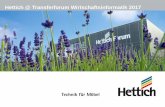 Hettich @ Transferforum Wirtschaftsinformatik 2017 · 2018-07-06 · Jana Schönfeld und Dr. Dieter Wirths. Weiter ist die Hettich Gruppe in ... 2.100 SAP User 3.900 Office Clients
