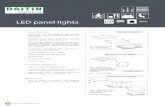 LED panel lights - Industrial Oneindustrialone.net/wp-content/uploads/2017/04/LED-Panel-Lights-E.pdf · LED panel lights t Replace ceiling lamp T8&T5 t Saves over 60% of electricity