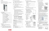 ACS550 Kurulum için hazırlama Motor verilerinin al …...ACS550 Hızlı Başlangıç Kılavuzu ACS550-01 Sürücüleri (0,75…160 kW), IP21 / UL Tip 1 Muhafaza Genel Bilgiler ACS550
