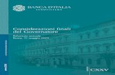 Considerazioni finali del Governatore - Banca D'Italia...BANCA D’ITALIA Considerazioni finali del Governatore 5 Relazione annuale 2018 per cento dell’economia mondiale. Le proiezioni