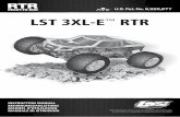 LST 3XL-E RTR - Spektrum RC · 2020-02-06 · EN 2 3XL-E RTR, AVC: 1:8 4WD MONSTER TRUCK • INSTRUCTION MANUAL Age Recommendation: Not for children under 14 years. This is not a