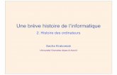 Université Grenoble Alpes & Aconit€¦ · Une brève histoire de l’informatique 2. Histoire des ordinateurs Sacha Krakowiak Université Grenoble Alpes & Aconit