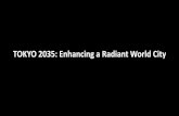 TOKYO 2035: Enhancing a Radiant World City · Environment Economic Growth Industrial Structure Corporations Human Talent Market Economy & Industry Cultural Values International Interaction