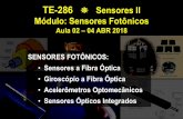 TE-286 SensoresII Módulo: SensoresFotônicosvilsonra/TE286_2018-1/TE286_Aula02_04abr2018.pdf · Aula 02 –04 ABR 2018. Miscellanea E-mail Prof. Vilson: vilsonra@ita.br Aulas disponibilizadas