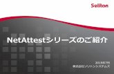 NetAttestシリーズのご紹介 - 株式会社ソリトンシス …...DNSサーバー機能 DNSサーバー機能 WebのGUIで簡単にDNSを運用できます。 14 Master Slave