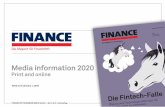 FINANCE media information · Firmen im Visier hat US-Banken — Darum zielen Goldman & Co. jetzt auf den Mittelstand Deutsche Bahn — So digitalisieren die Berliner ihren Finanzbereich
