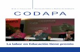 Nº 20 . 4º Trimestre 2010 CODAPA · cios 90.712 escolares de 4º de Educación Primaria de 2.466 cole - gios y 99.009 estudiantes de 2º de ESO de 1.635 institutos. Como novedad,