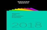 Women with Disabilities Empathy Annual Report 2018 · 2019-07-09 · Women with Disabilities Empathy 장애여성공감 연간보고서 Annual Report 2018 발행일 발행인 발행처