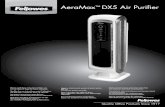 AeraMax DX5 Air Purifier · AeraMax™ DX5 • ULTRA-QUIET OPERATION: This Fellowes AeraMax™ Air Purifier has a three-speed fan with ultra-quiet operation that is ideal for 24 hour