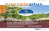 KUNDENMAGAZIN MÄRZ 2018 energieplus...„Mit der Auszeichnung wird unser Einsatz für zufriedene Kunden belohnt“, sagt Peter Krämer, Geschäftsführer der Stadtwerke Weinheim.
