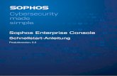Sophos Enterprise Console€¦ · Die Datenbank zur Überwachung von Sophos, SophosSecurity, muss vorhanden sein und parallel zu den anderen Datenbanken von Sophos Enterprise Console