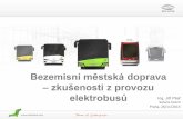 Bezemisní městská doprava z provozu · 11/30 Palivové články Elektrobus může být vybaven ... MZK Ostrołęka 2 Urbino 8,9 LE dobíjení plug-in 160 kWh kapacita baterií