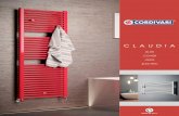 CLAUDIA - Cordivari · Claudia® Elite radiator is available on request in all the colours from the chart Accessories: Claudia® Elite radiator includes a pair of hooks in the same