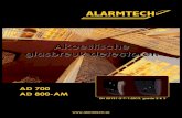 Akoestische glasbreuk detectoren - Alphatronics · 2018-03-21 · Akoestische glasbreuk detectoren AD 700 AD 800-AM EN 50131-2-7-1:2013, grade 2 & 3