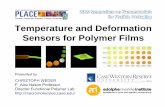 Temperature and Deformation Sensors for Polymer Films · 2009-05-06 · PL spectra of quenched PET / C18-RG blend films (0.9 % w/w) as a function of time annealed at 100 ºC: Chem.