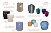 Catalogue collection des urnes - SCG Guérin · nous conseillons le choix d’une urne munie d’un cendrier plastique (polyéthylène haute densité) assurant une étanchéité totale