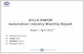 AYLIK RAPOR Automotive Industry Monthly Reporttehad.org/wp-content/uploads/2017/05/OSD_RAPOR_SB.pdf2016/2017 Yılları Üretim 2016 /2017 Production Toplam Üretim ve Otomobil Üretimi