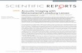 Acoustic Imaging with Metamaterial Luneburg Lensespeople.ee.duke.edu/.../228_Xie18_SciRep_AcousticLuneburg.pdf · 2019-11-15 · Acoustic Imaging with Metamaterial Luneburg Lenses