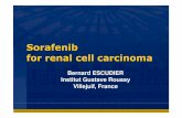 Sorafenib for renal cell carcinoma E OS TUMORES DO... · Sorafenib (Nexavar®) A Novel, Orally-Active Multi-Kinase Inhibitor Approved in the US in Dec 2005 for advanced RCC In vitro