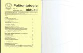 Paläontologie · Paläontologie Heft 34 aktuell September 1996 Mitteilungsblatt der Paläontologischen Gesellschaft Beigabe zur Paläontologischen Zeitschrift